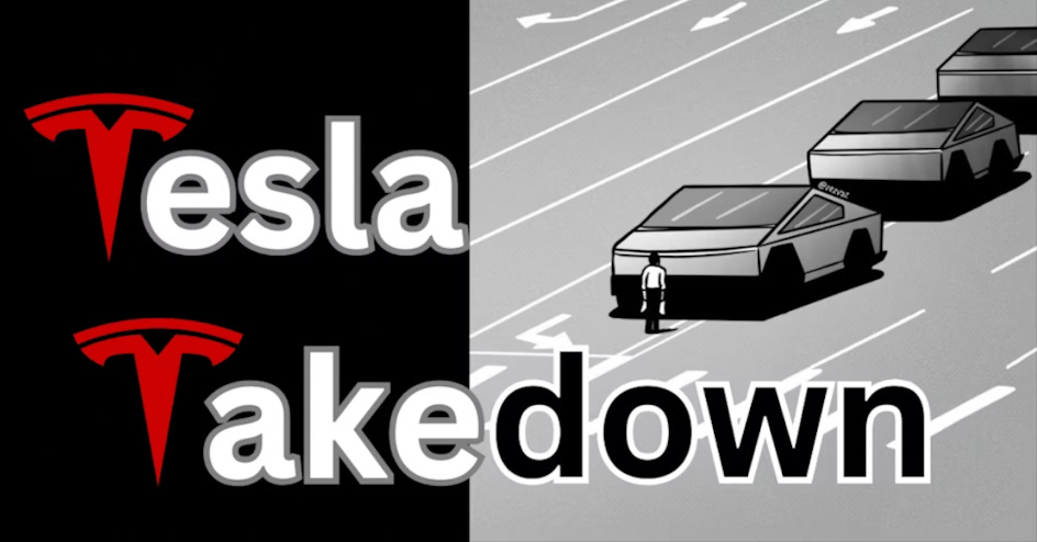 Tesla Takedown Protest organized by Indivisible Cranbury