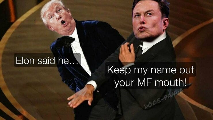 Both Trump and Elon know a thing or two about putting on staged conflicts