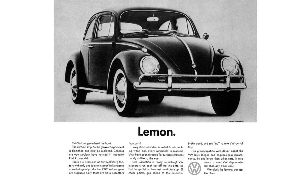 volkswagen beetle advertisement