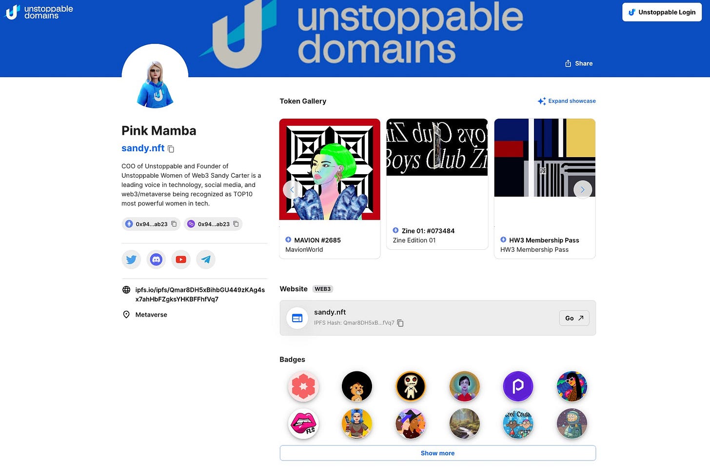 How to Set Up Your Unstoppable Profile | Unstoppable Domains