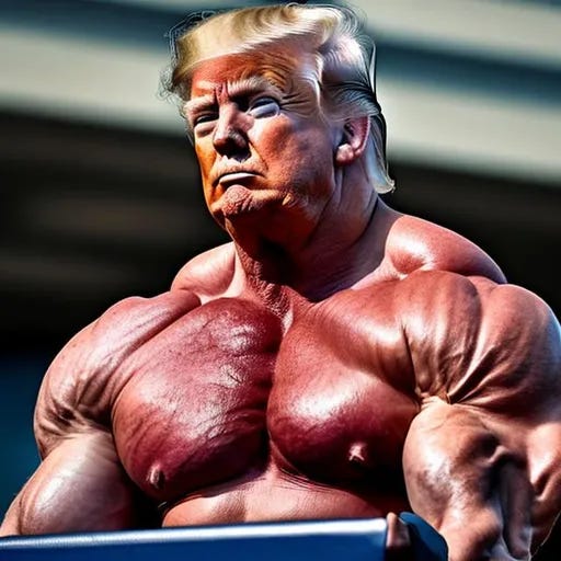 President Donald Trump The Strongest Man In The World