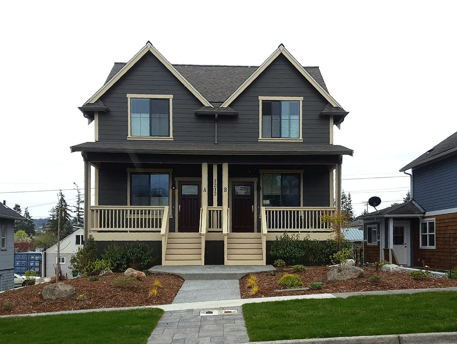Sightline’s caption: “Missing middle homes, like ADUs, backyard cottages, mother-in-law suites, duplexes, triplexes, low-rise apartments or townhouses, have long fit into urban neighborhoods, often providing more affordable rental and purchase options than single, detached houses.” Sightline’s caption: “Missing middle homes, like ADUs, backyard cottages, mother-in-law suites, duplexes, triplexes, low-rise apartments or townhouses, have long fit into urban neighborhoods, often providing more affordable rental and purchase options than single, detached houses.”