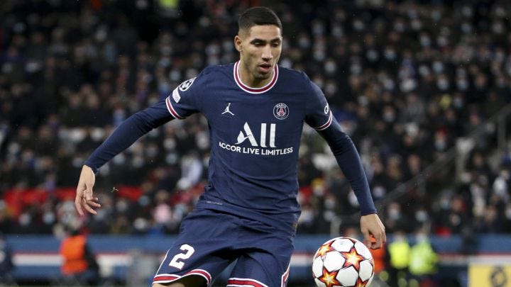 Achraf Hakimi said to be unhappy with the lack of defensive structure at Paris  Saint-Germain - Football España
