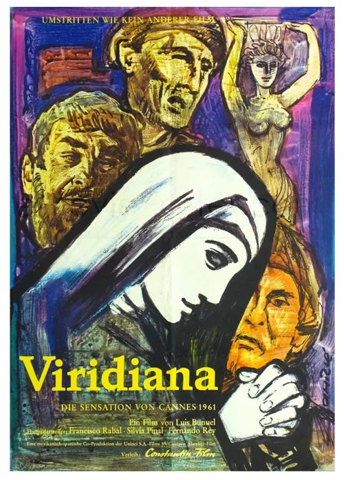 Luis Bunuel Viridiana Silvia Pinal movie poster print 4 | eBay
