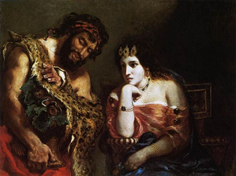 Cleopatra and the Peasant, 1838 - Eugene Delacroix