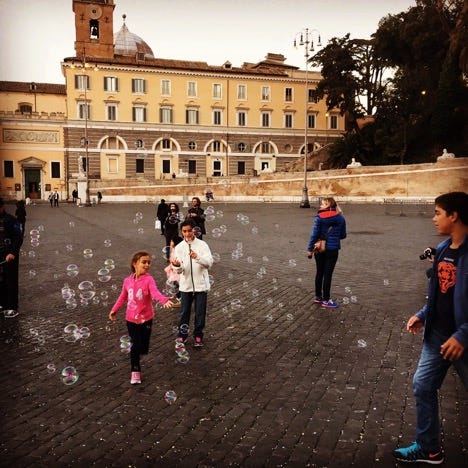 Burbujas en Roma