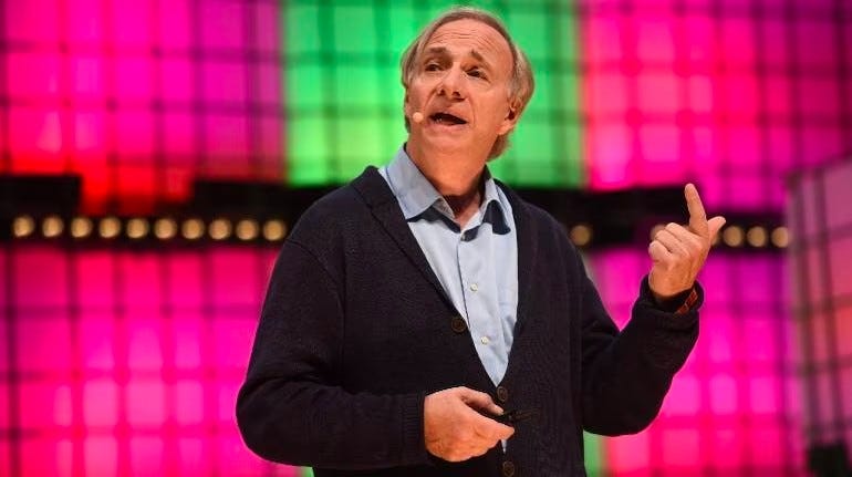 Ray Dalio speaking at a convention