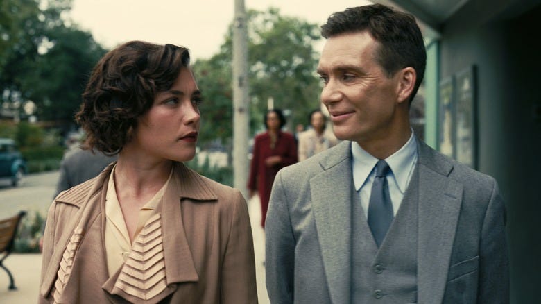 Florence Pugh and Cillian Murphy in Oppenheimer