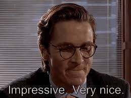 American Psycho Impressive GIF - American Psycho Impressive Very Nice -  Découvrir et partager des GIF