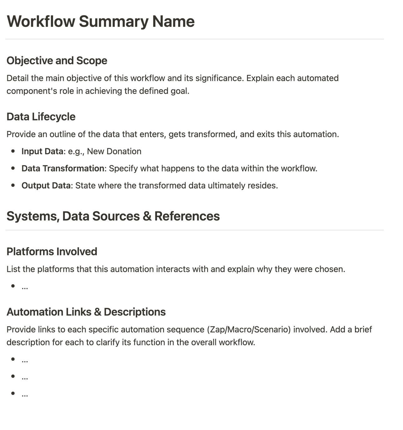 Workflow automation documentation for Typefully, Google Docs, and Airtable integration.