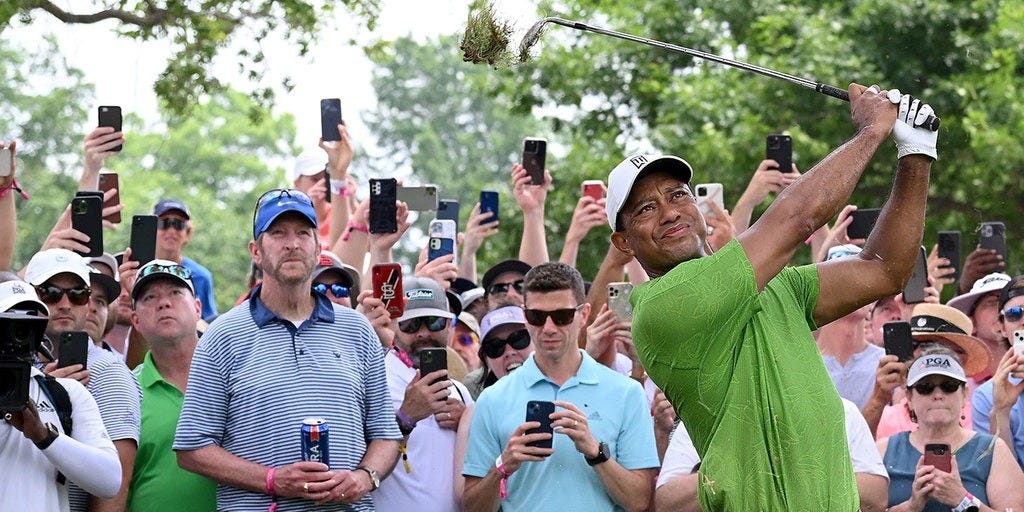 Golf fan who went viral for holding beer while watching Tiger Woods now has  official merchandise | Fox News