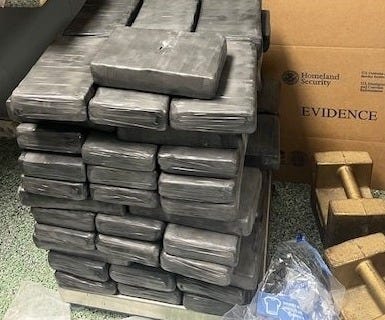 This is what a 5 million dollar load of cocaine bricks looks like (163 pounds seized at a South Texas Checkpoint in March 2025) 