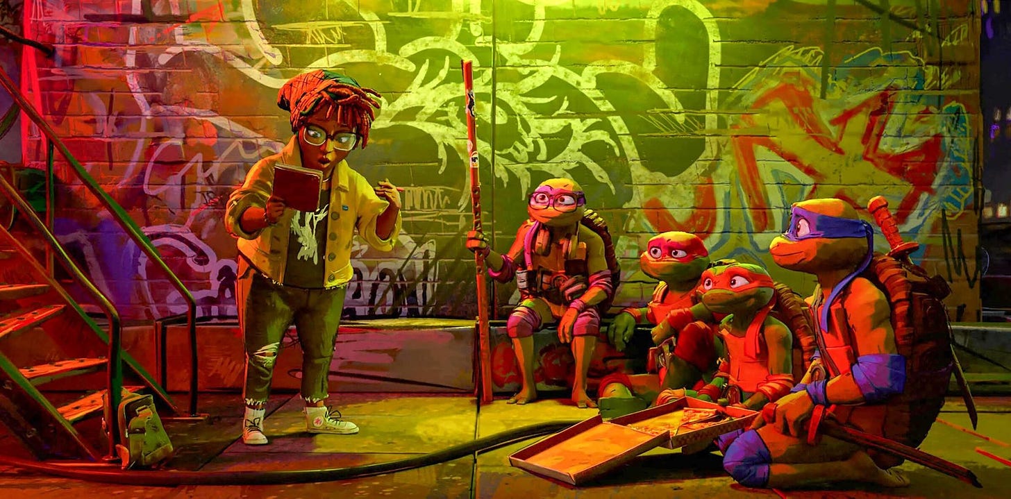 Still from Teenage Mutant Ninja Turtles: Mutant Mayhem | Image via Paramount Pictures