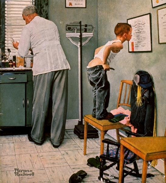 Doctor, 1958 - Norman Rockwell - WikiArt.org