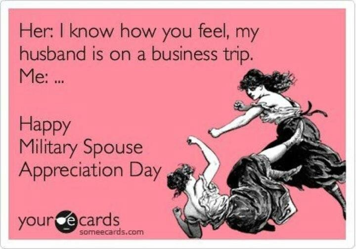 To my fellow military wives! May 11th -- Happy Military Spouse Appreciation  Day!