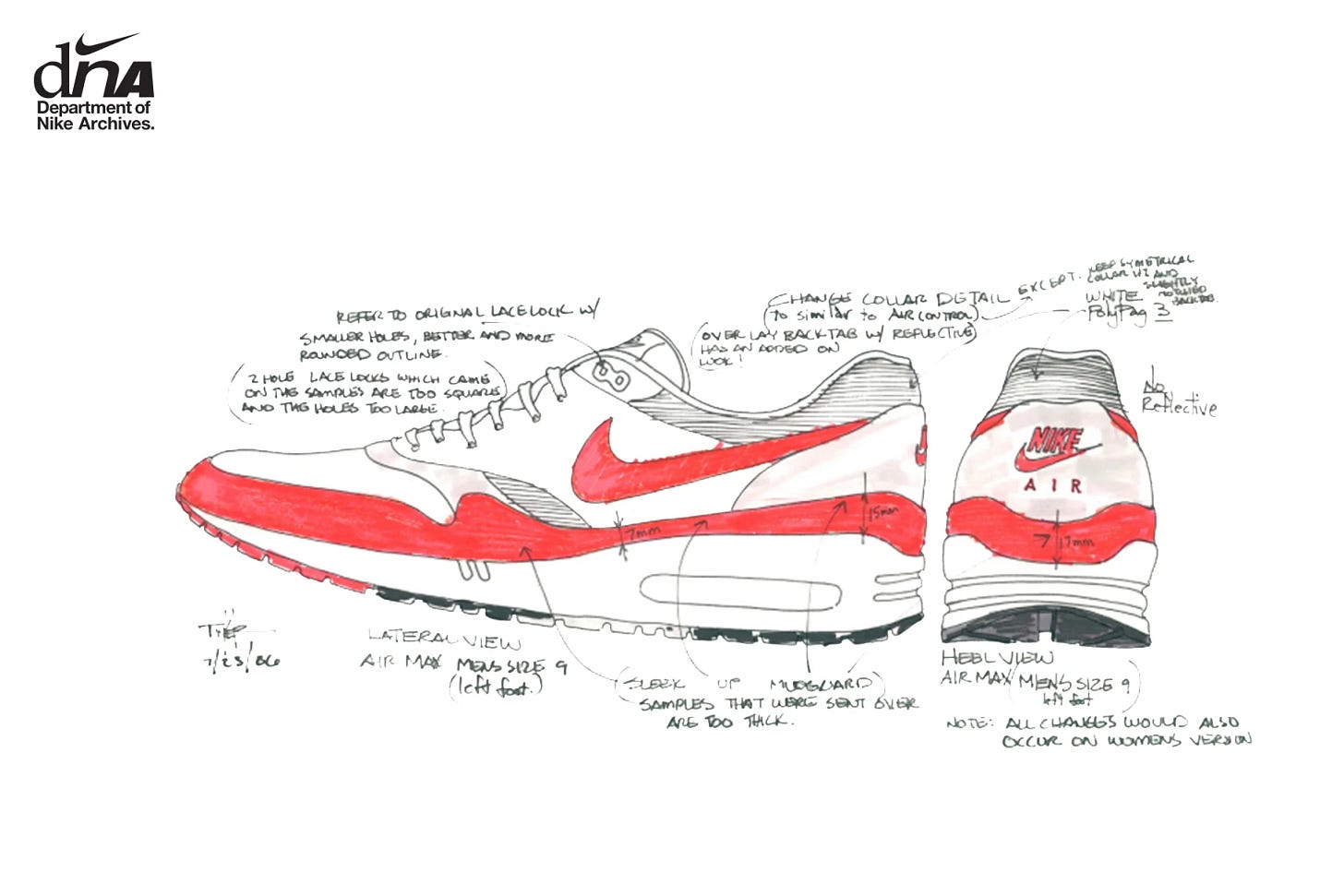 Sketch of Nike Air Max 1