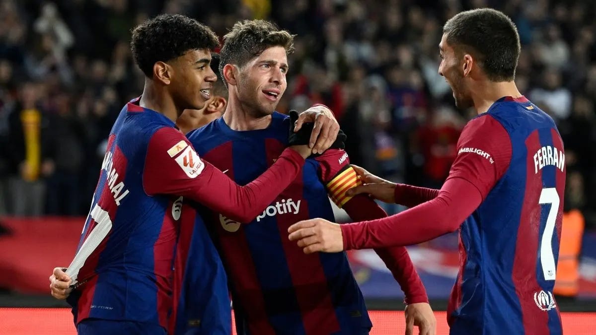 Barcelona le ganó 3-2 a Almería en la jornada 18 de LaLiga 2023-24