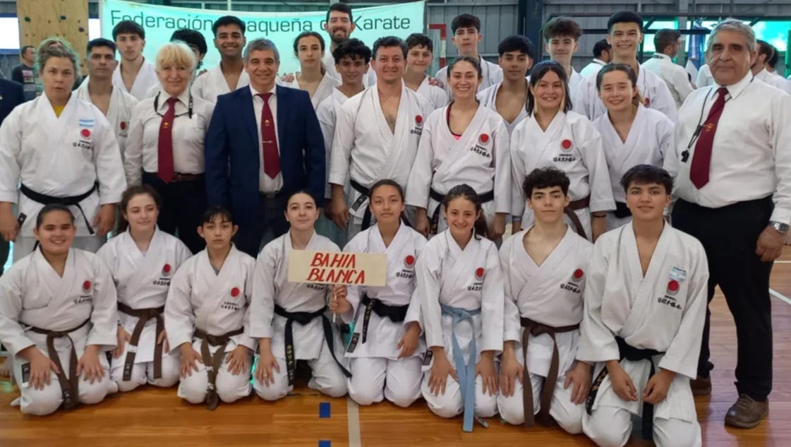 En Chaco, la delegación bahiense y rosaleña de karate mostró una gran "Resistencia"