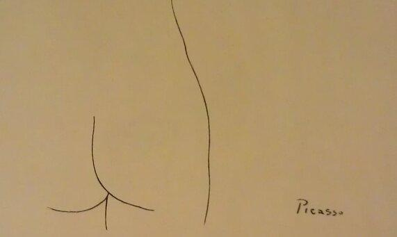 Twitter 上的Pat Rothfuss："Whenever you start to question your own artistic  choices, just remember: Picasso drew a butt. http://t.co/vAg02FBNsN" /  Twitter