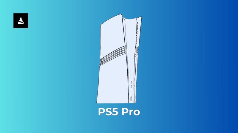 Suposto design do PS5 Pro, segundo o insider francês Billbil-kun. 