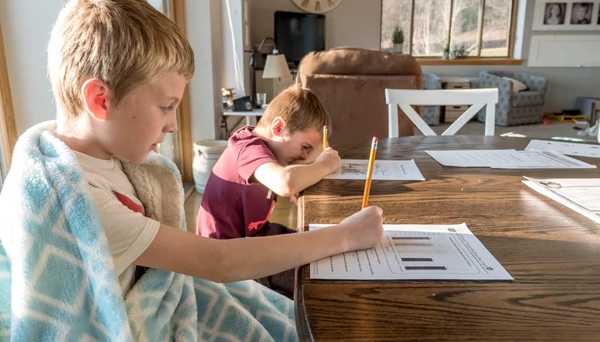 homeschool students