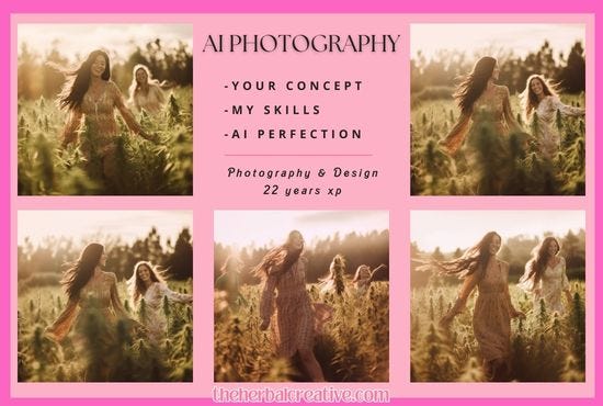 Tara Eveland Photography, bring your ideal photoshoot to life with my skills and your imagination. No budget. Use ai to brand your cannabis product photography today.