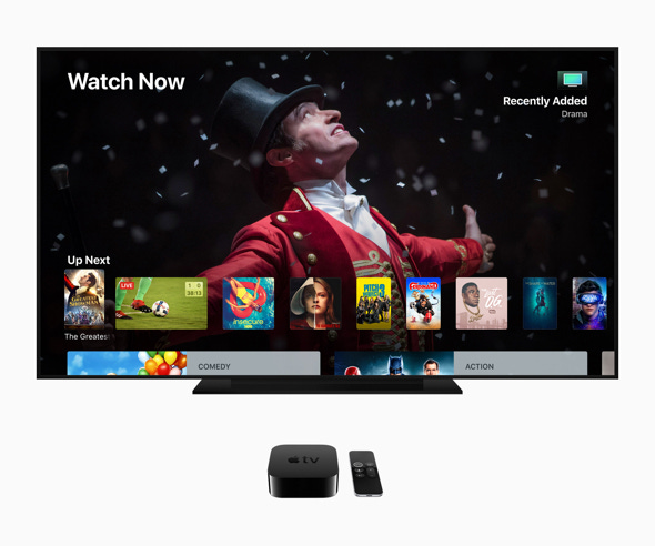 Apple’s tvOS 12 takes the cinematic experience of Apple TV 4K to the next level — making it the only streaming player both Dolby Vision and Dolby Atmos certified.