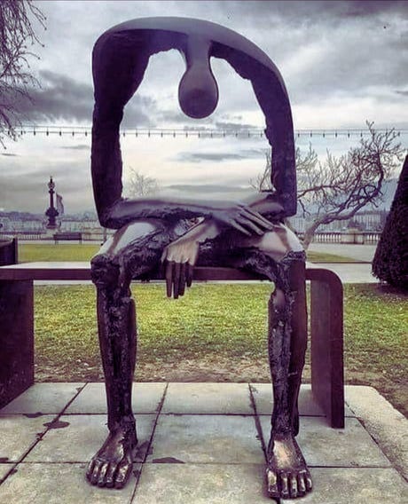 Melancholy, a sculpture created by Albert Gyorgy