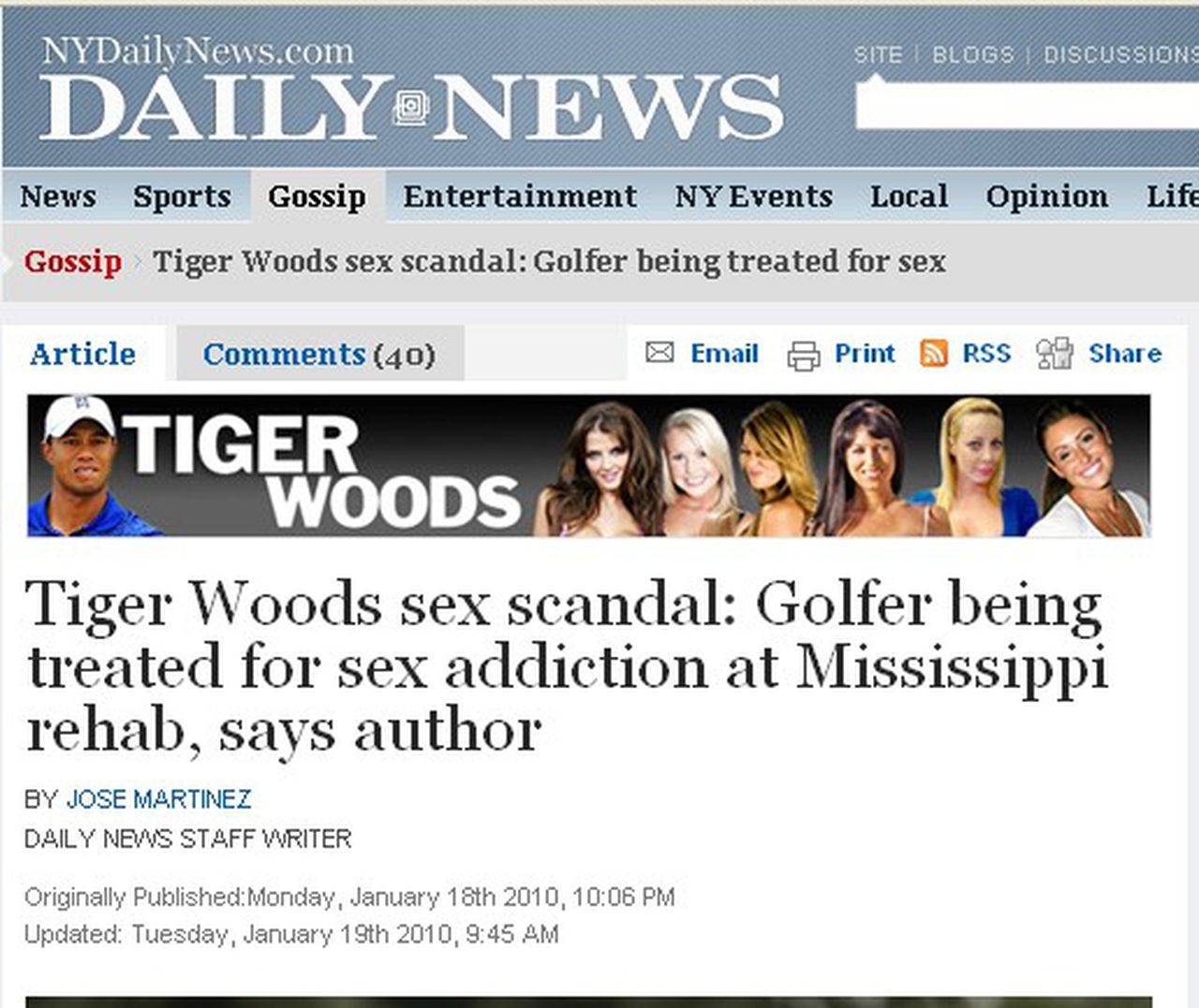 Tiger Woods in Mississippi latest: Daily News says it's true; gossip  blogger claims he's debunked rumor - al.com