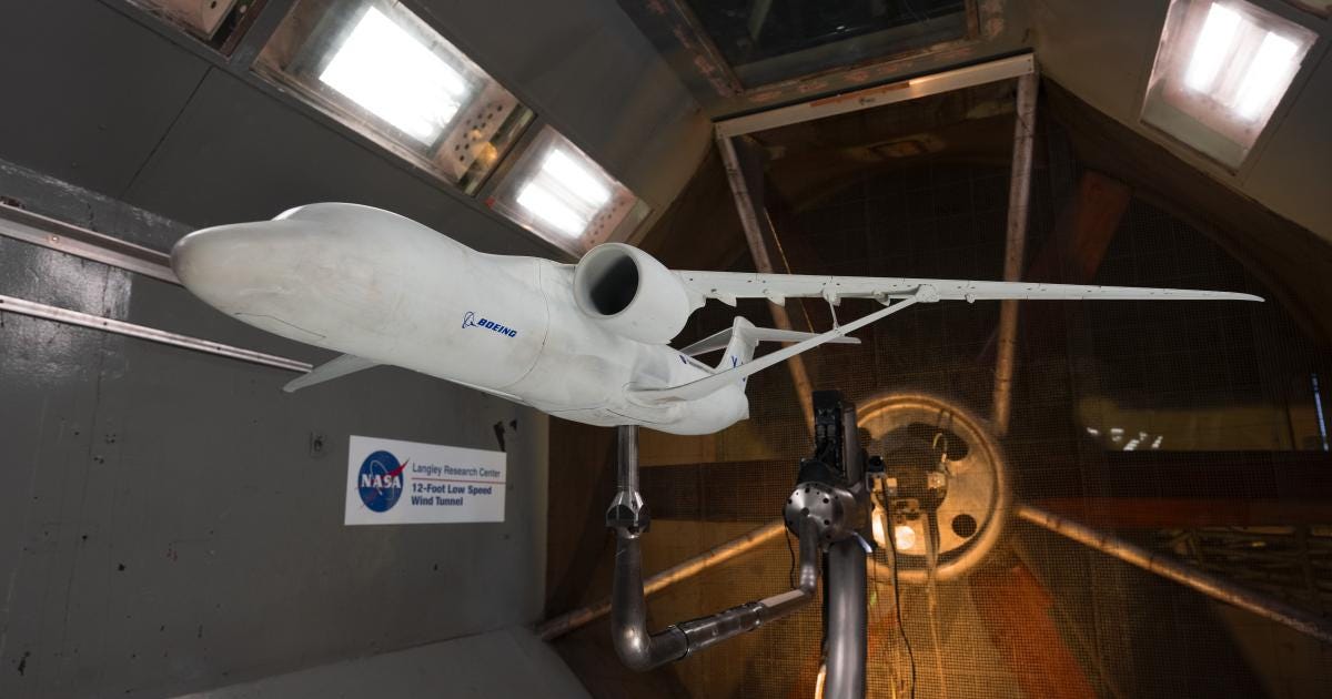 NASA X-66 wind tunnel testing