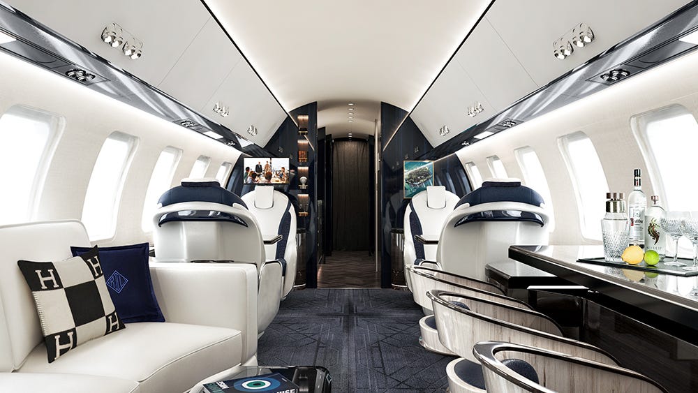 Officina Armare Just Unveiled a Lavish Bombardier Global 6000 Cabin