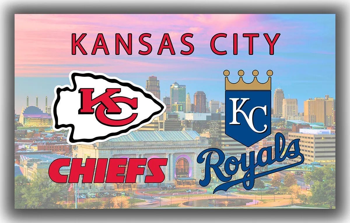 Kansas city CHIEFS & ROYALS Flag 90x150cm3x5ft Fan Best Banner