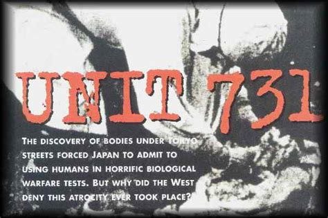 Japan's Unit 731 was a secret bio-chemical warfare unit that conducted ...