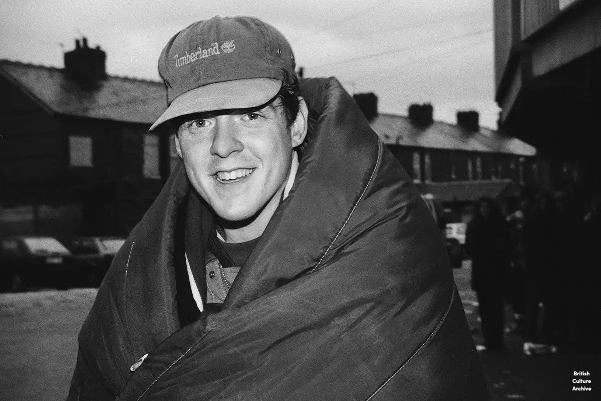 Oasis Fans - Maine Road, 1996. - Photo © Jon Shard / British Culture Archive. All rights reserved.