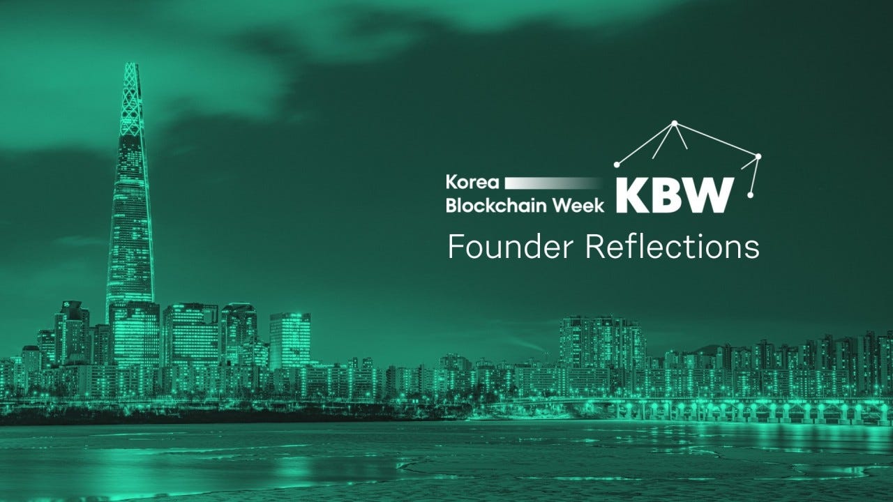 Reflections on Korea Blockchain Week 2024