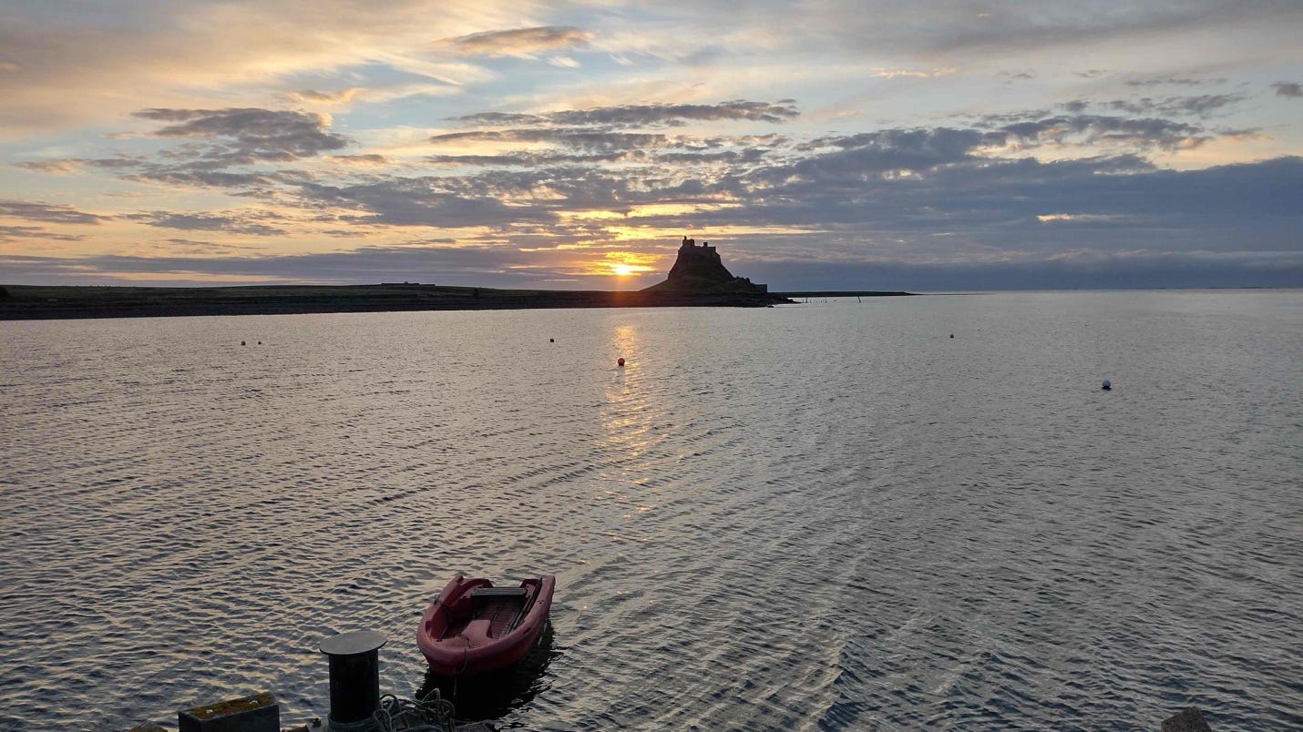 A boat in the water