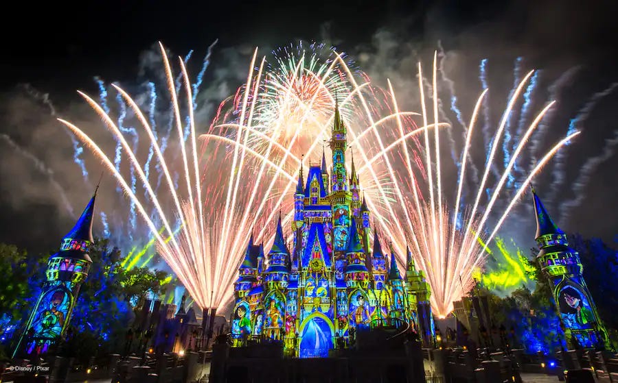 Happily Ever After firesorks show at Magic Kingdom