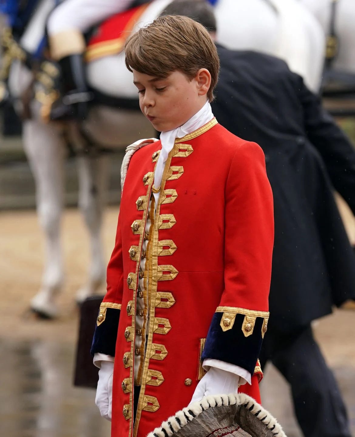 prince george as a page of honour