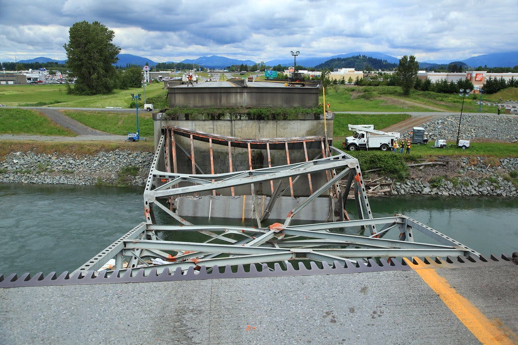 Photos of the I-5 Skagit River Bridge | A portion of a bridg… | Flickr