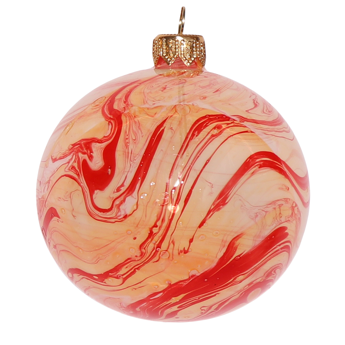 Translucent Marble Bauble, 8cm Carnelian