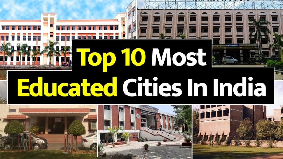 Top 10 most educated cities in India