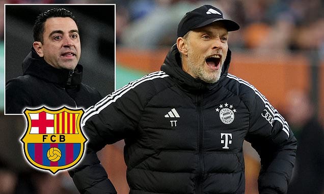 Thomas Tuchel is 'keen to replace Xavi at Barcelona this summer' as he eyes  move to Spain amid uncertainty over his Bayern Munich future after  humiliating 3-0 defeat at title rivals Bayer