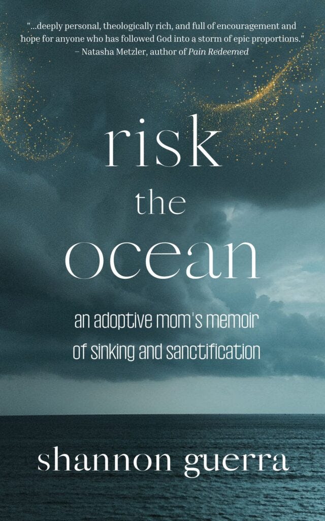 risk the ocean: an adoptive mom's memoir of sinking and sanctification