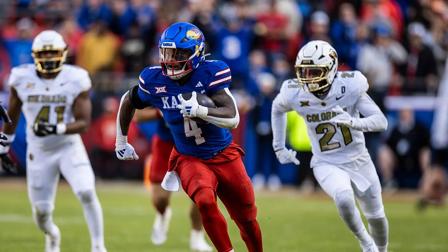 Devin Neal Earns Second Selection as East-West Shrine Bowl Player of the  Week - University of Kansas