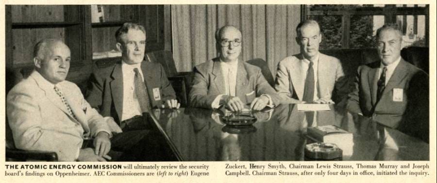 Members of the Atomic Energy Commission. April 26, 1954. (Large Version) - Pictures and ...