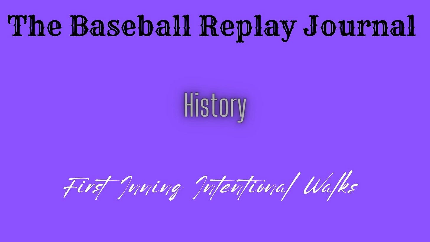 Baseball Replay Journal History