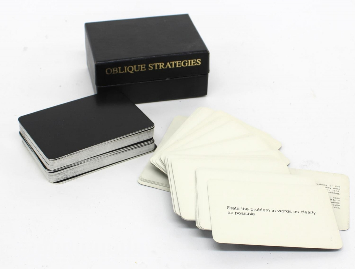 Brian Eno & Peter Schmidt - 'Oblique Strategies' boxed set of cards