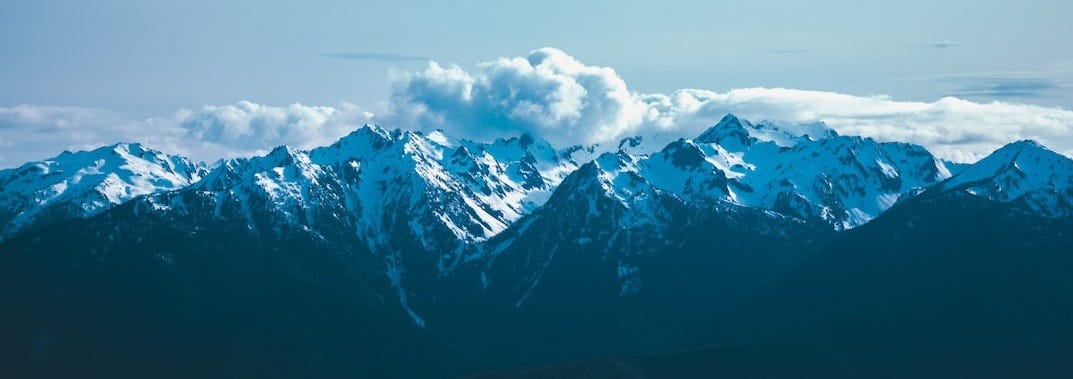 The Olympic Mountains.