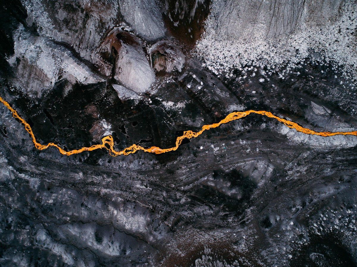 WIRED в X: „These aren't aerial shots of Mordor. This is Germany, and that  orange liquid is acid drainage out of coal mines. Even as the country works  to develop greener energy