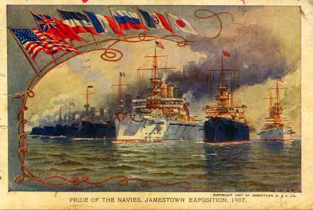neill's us history : Great White Fleet Postcards